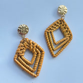 Rattan Wicker Lightweight Dangle Earring