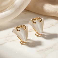 Chanel Embrace Triangle Earrings