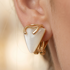Chanel Embrace Triangle Earrings