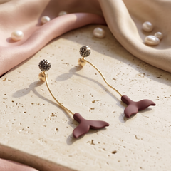 Mermaid Charm Drop Earrings