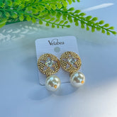 Starry Pearl Drop Earrings