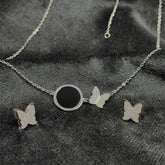 Butterfly Circular Locket Set