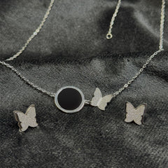 Butterfly Circular Locket Set