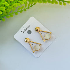 GeoGlow Tirangle Bead Earrings