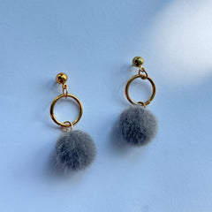 Luxe Fluffy Pom-Pom Earrings