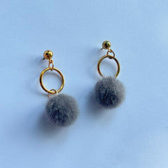 Luxe Fluffy Pom-Pom Earrings