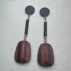 Italian Wood Drop Earring