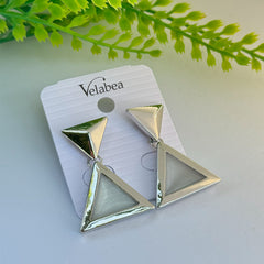 Modern Triangle Drop Earrings