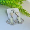 Royal Heart Crown Earrings