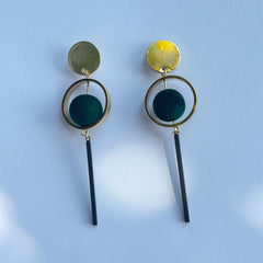 Velvet Orbit Drop Earrings