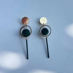 Velvet Orbit Drop Earrings